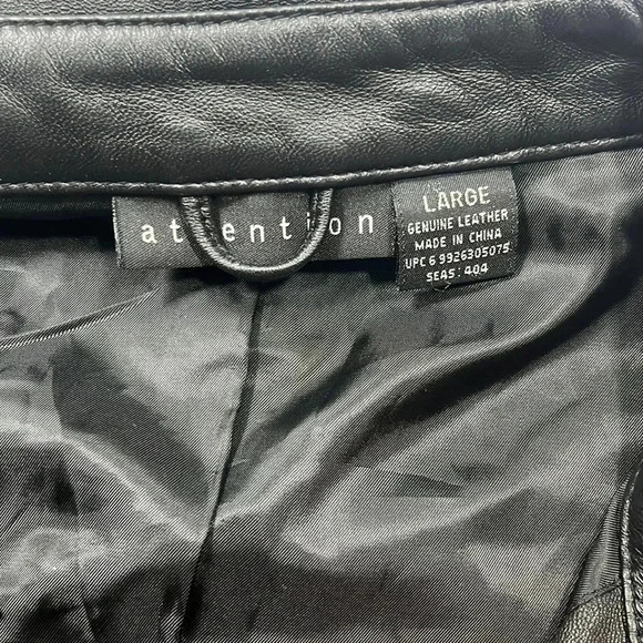 Attention leather jacket L - Picture 6 of 16